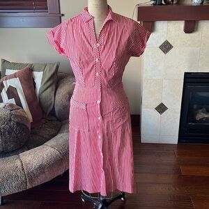 50s candy stripe dress